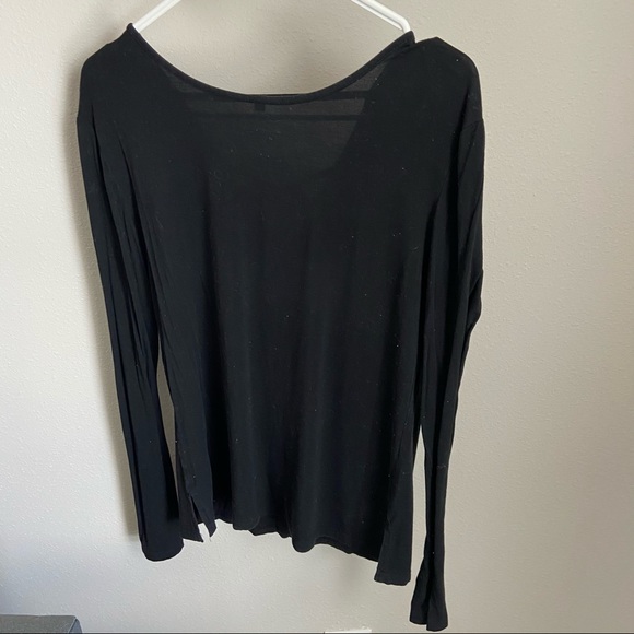 Size S Embroidered Floral Strappy Long Sleeve - Picture 3 of 3